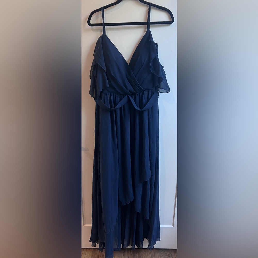 SHEIN Curve Navy Blue Women's Dress